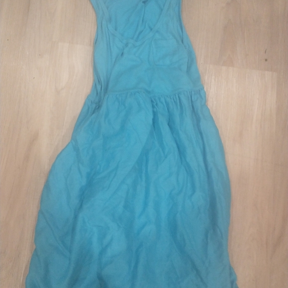 Pretty  feminine‎ turquoise summer dress - Picture 5 of 6